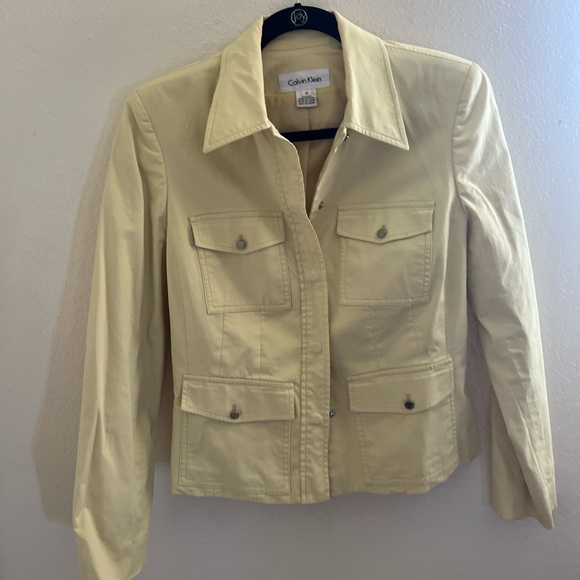 Butter Yellow Calvin Klein jacket - Picture 3 of 5